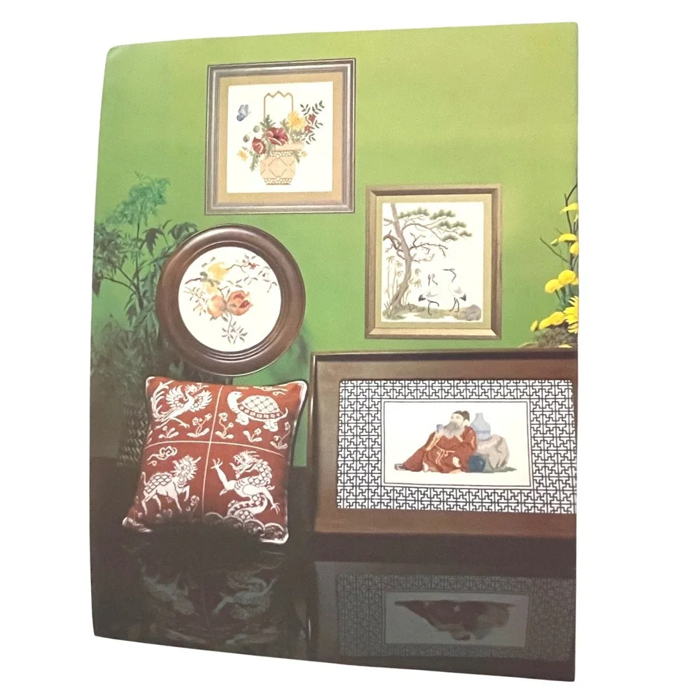 Ginnie Thompson Classic Oriental Designs Counted Cross Stitch Schmidt 1981